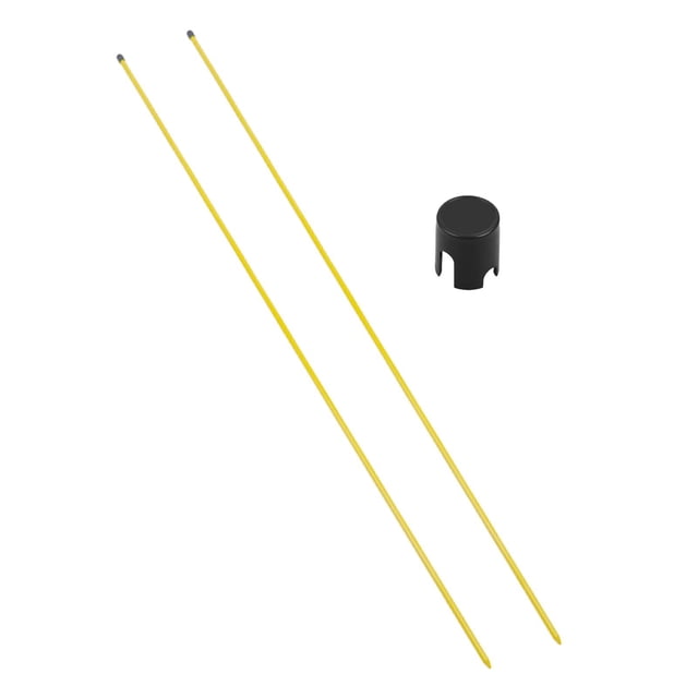 bedienty Golf Alignment Stick Putting Aiming Swing Trainer for Exercise Gym Beginners Yellow 122cm