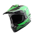 thumbnail image 3 of 1Storm Adult Motocross Helmet BMX MX ATV Dirt Bike Downhill Mountain Bike Helmet Flying Style H819-5; Flying Green + Goggles + Skeleton Green Glove Bundle, 3 of 9
