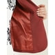 thumbnail image 5 of Conjunto de vestido y chaqueta INSPIRE CHIC para mujer de 2 piezas, vestido sin mangas de gasa con flores y conjunto de chaqueta de panel contrastante, rojo oscuro y blanco, talla XL, 5 of 6