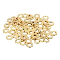 Uxcell Brass Flat Washer, 5/16" OD x 3/16" ID x 1mm Fenders Washers Assortment M4 Washer for Bolts,70 Pack