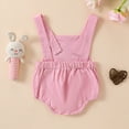 thumbnail image 4 of Hwmodou Baby Boys Jumpsuits Easter Romper Bunny Outfit Sleeveless Bodysuit Overalls Summer Clothes,0-18M, 4 of 9
