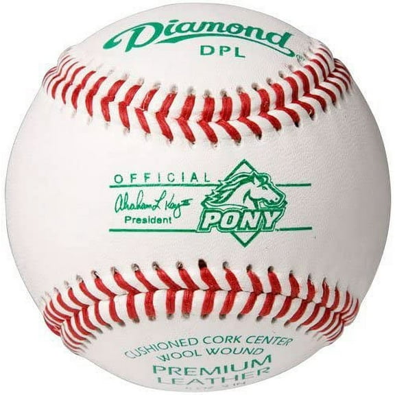 Diamond DPL Pony League Leather Baseballs 12 Ball Pack