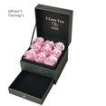 thumbnail image 1 of Flower Gift Box Wood Drawer Flower Box Double Layer Decoration Flower Jewelry Organizer  16 Flowers  Red, 1 of 10