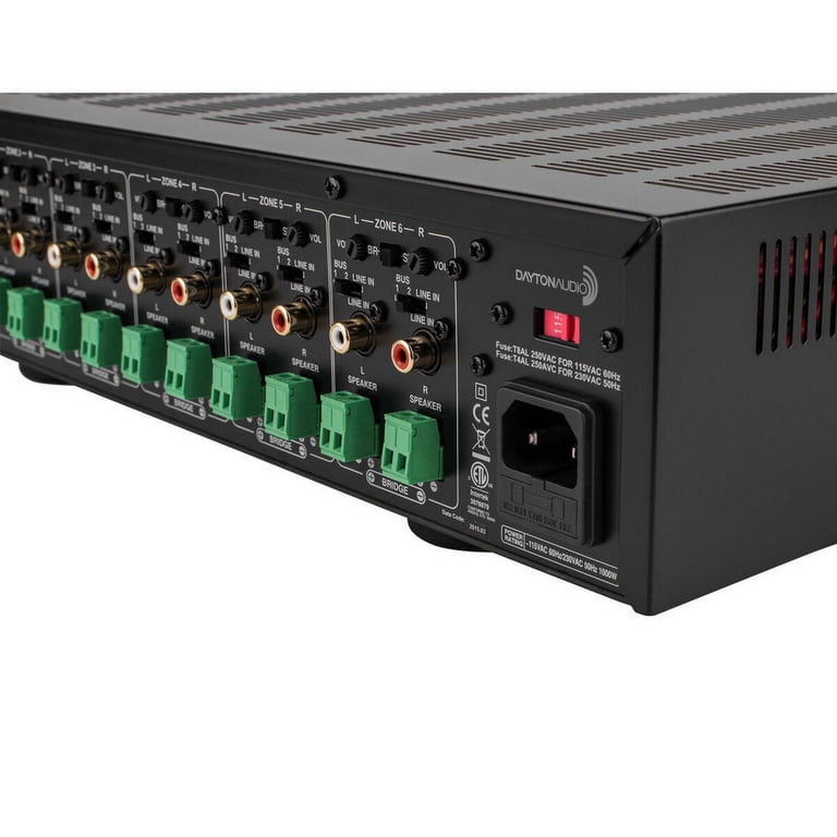 Dayton Audio MA1240a Power Stereo System, Multi-Zone 12 Channel