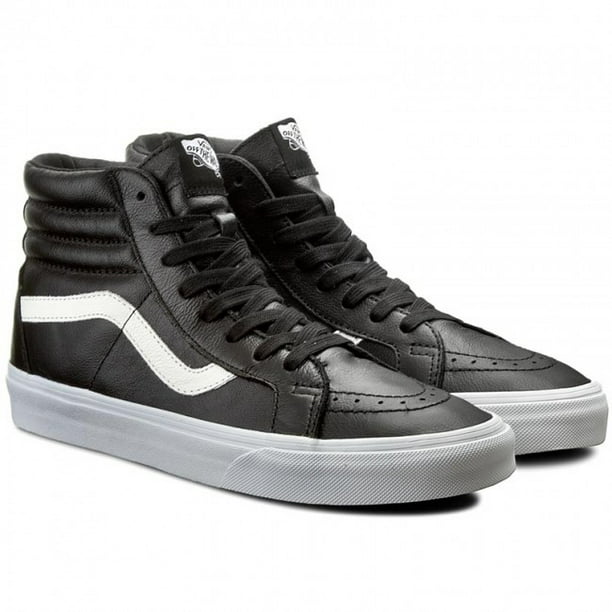 Vans SK8 Reissue Premium Leather Black Classic Skate Shoes Size 9 - Walmart.com