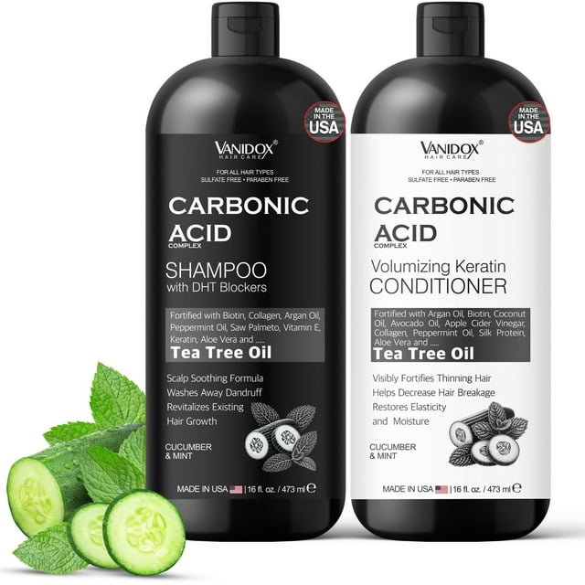 Set de champú y acondicionador VANIDOX Carbonic Acid 480 ml