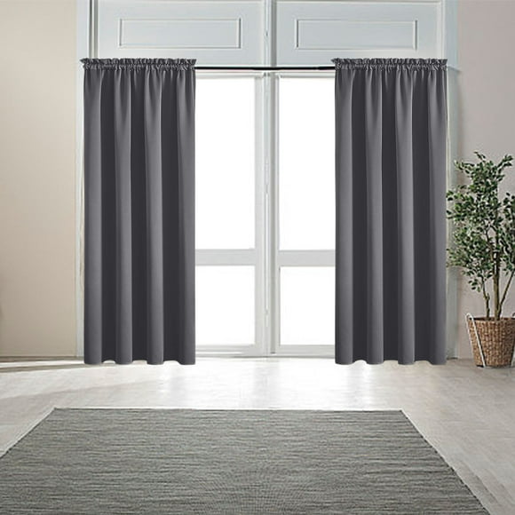 Paneles de cortina HWRETIE de 63 x 52 pulgadas para dormitorio,cortinas que bloquean la luz,tratamiento de ventanas,par de elegantes cortinas decorativas para el hogar y el dormitorio