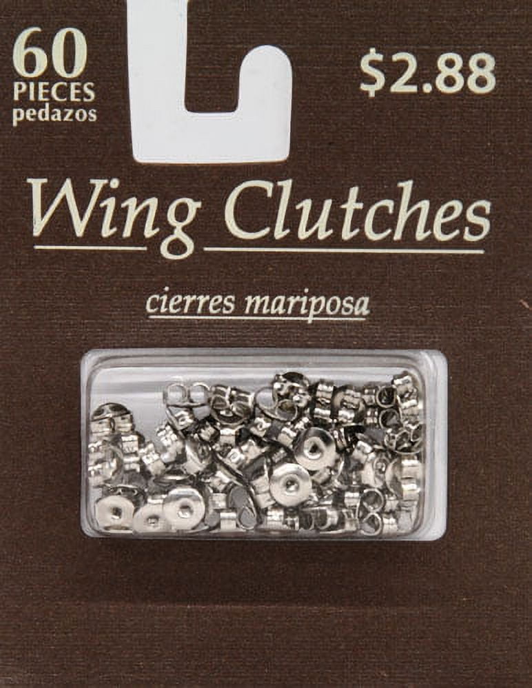 Brand Solutions Earring Silvertone Clutch Set of 60 - 4.30'' Length