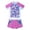 Pink, variant on inhzoy Kids Girls Rash Guard Swim Shirt Tankini Bikini Set Shorts Blue 8