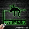 thumbnail image 5 of Craftnamesign Custom Pole Vaulter Metal Wall Art LED Light, Custom Male Pole Vaulting Name Sign, 5 of 5
