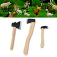 thumbnail image 4 of Outils de Ferme Miniatures 1/12 Poignée en Bois Modèle en Métal pour Accessoires de Maison de Poupée, 4 of 9