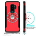 thumbnail image 2 of Mignova Galaxy S9 Plus Case, Two-layer Reinforced Back Cover Protect Case with Ring Holder for Samsung Galaxy S9 Plus(Red), 2 of 7