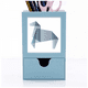 thumbnail image 1 of Origami caballo forma geométrica abstracta Tarjeta de clip de pluma del gestor de suministros de oficina, 1 of 3