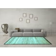 thumbnail image 3 of Ahgly Company Indoor Rectangle Abstract Light Blue Modern Area Rugs, 8' x 10', 3 of 4