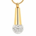 thumbnail image 2 of Crystal Microphone Cremation Jewelry for Ashes Holder Urn Necklace Lockets for Human Ashes Memorial Necklace, 2 of 8