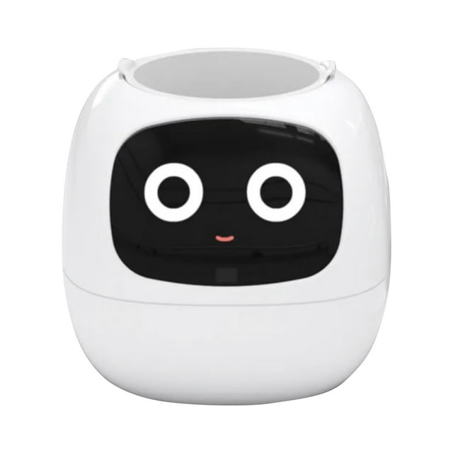 Binwennn Smart Flowerpots Smart Pet Planter Robot Guidance On Care With Intelligent Functional Flowerpot Cute Interactive Watering Reminder Garden Potting Benches for Outdoors Wall Flower Outdoor
