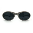 thumbnail image 3 of Retro Apocalyptic Oval Deep Windbreaker Side Visor Plastic Sunglasses [Beige - Black], 3 of 7