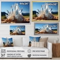 thumbnail image 4 of Designart "Selenite White and Blue Spiritual Stone" Meditation Floater Framed Wall Art Print, 4 of 7