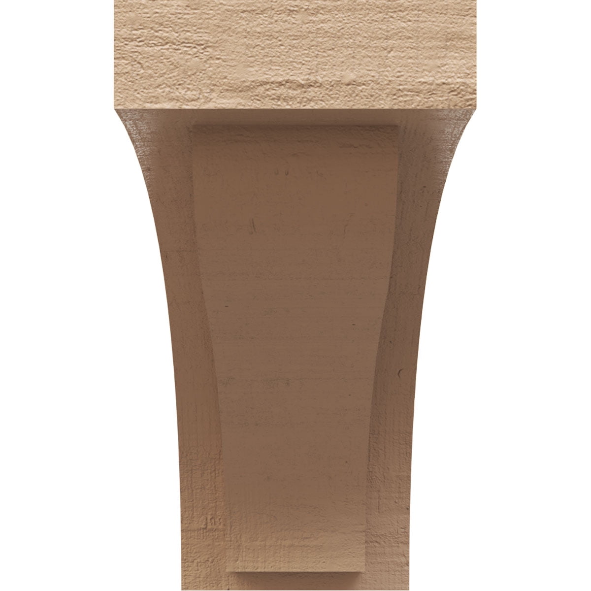 5"W x 15"D x 10"H Classic Helena Rough Cedar Woodgrain TimberThane Corbel, Primed Tan