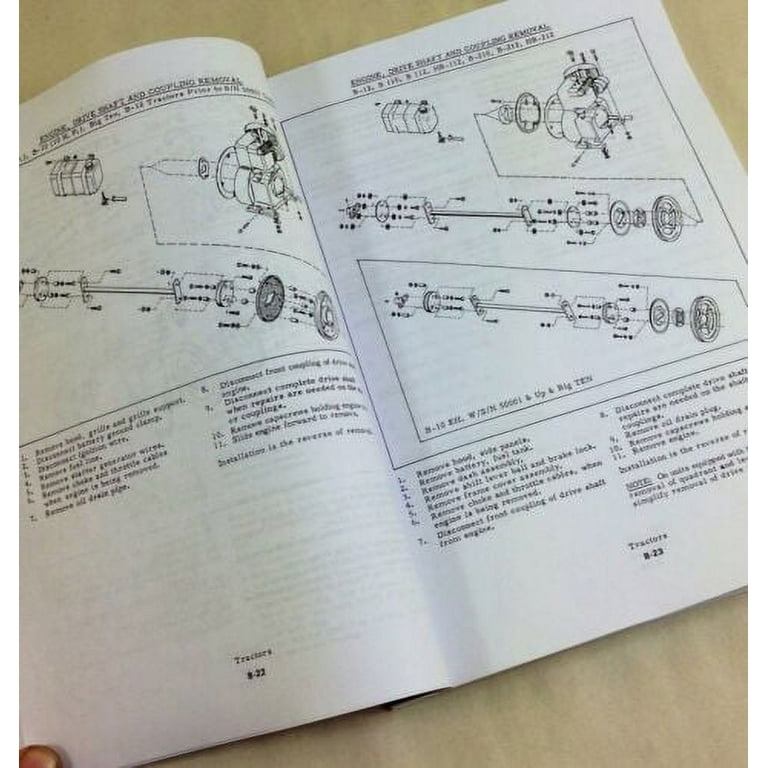 Allis Chalmers B Series Tractor Service Manual - B1 B10 B110 B112 HB112 Models