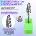thumbnail image 7 of JKCCZLL Fantexy 3/32" Carbide Nail Drill Bit - Remove Acrylic Hard Gels Quickly and Safely,Professional Cone Tungsten Drill Bits Set Nail File Acrylic for Manicure,Pedicure,Cuticle Cleaner(Fine - F), 7 of 7