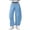 Light Blue, variant on JFGHDG Women's Barrel Leg Ankle Sweatpants Drawstring Wide Leg Lounge Pants Baggy Casual Cotton Sweat Pants with Pockets Black L