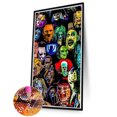 thumbnail image 2 of Pintura de diamante 5D DIY completo redondo taladro terrorista Kit decoración del hogar arte artesanal FLhrweasw Nuevo, 2 of 9