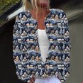 thumbnail image 1 of LOVZFMLL Cardigan pour Femmes Cardigan à Manches Longues Creusé Couleur Unie Veste Décontractée, 1 of 5