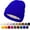 Blue, variant on Unisex Satin & Silk Lined Slouchy Warm Winter Hat - Knit Satin Lined Beanie for Women & Men