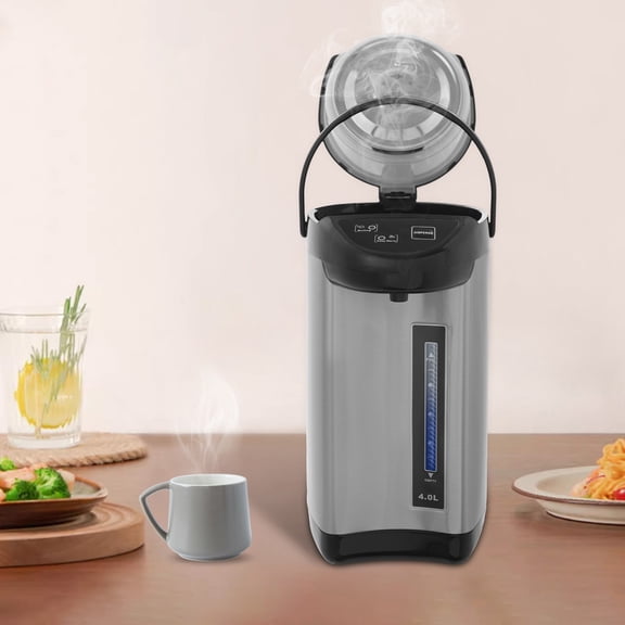 4L(135oz) 304 Stainless Steel Electric Kettle,Electric Tea Coffee Kettle Pot Water Boiler & Warmer Removable Water Tank 3 Water Dispensing Modes for Home Kitchen 110V 750W (Black)