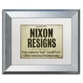 thumbnail image 2 of Trademark Fine Art "Nixon" Canvas Art by Color Bakery White Matte, Silver Frame, 2 of 4