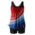 thumbnail image 5 of LEKWK Women's Tankini Swimsuits Tummy Control Soft Breathable Bathing Suits Boy Shorts Patriotic Theme for Beach Vacation Tropical Outfits, 5 of 5