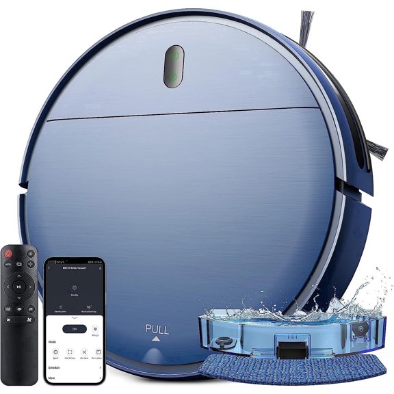 ONSON 8000Pa Robot Vacuum Cleaner and Mop Combo, 2 in 1 Vacuum and Mop With Wi-Fi, Ideal for Hard Floors