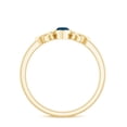 thumbnail image 2 of Rosec Jewels London Blue Topaz Promise Ring for Women - 0.7 Ct - Celtic Knot Ring - AAA Quality Certified - Ready to Gift, 14K Yellow Gold, US 12.00, 2 of 8