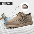thumbnail image 6 of LARNMERN Steel Toe Shoes for Men Non-slip Loafer Shoe Comfortable Breathable Walking Sneakers, 6 of 7