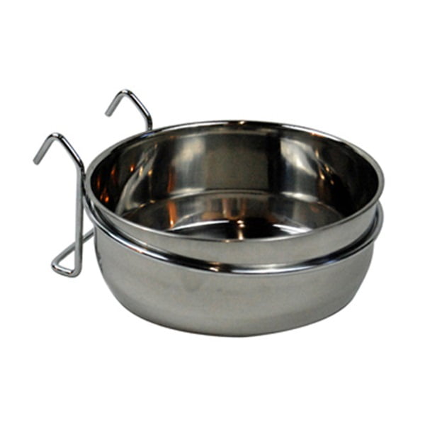 Bergan Stainless Steel Pet Kennel Bowls, 4 Cup