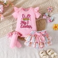 thumbnail image 5 of oqasdz Baby Girls Summer Outfits Adorable Bunny Print Romper Dress with Socks and Headband for Outfit Sets Comfort Fit, 5 of 7