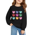 thumbnail image 4 of Girls Cute Sweatshirts Heart Print Oversized Swea𝘁 Shirts Tween 𝗣reppy Clothes 2026 Trendy Long Sleeve Hoodies Pullover Tops, 4 of 9