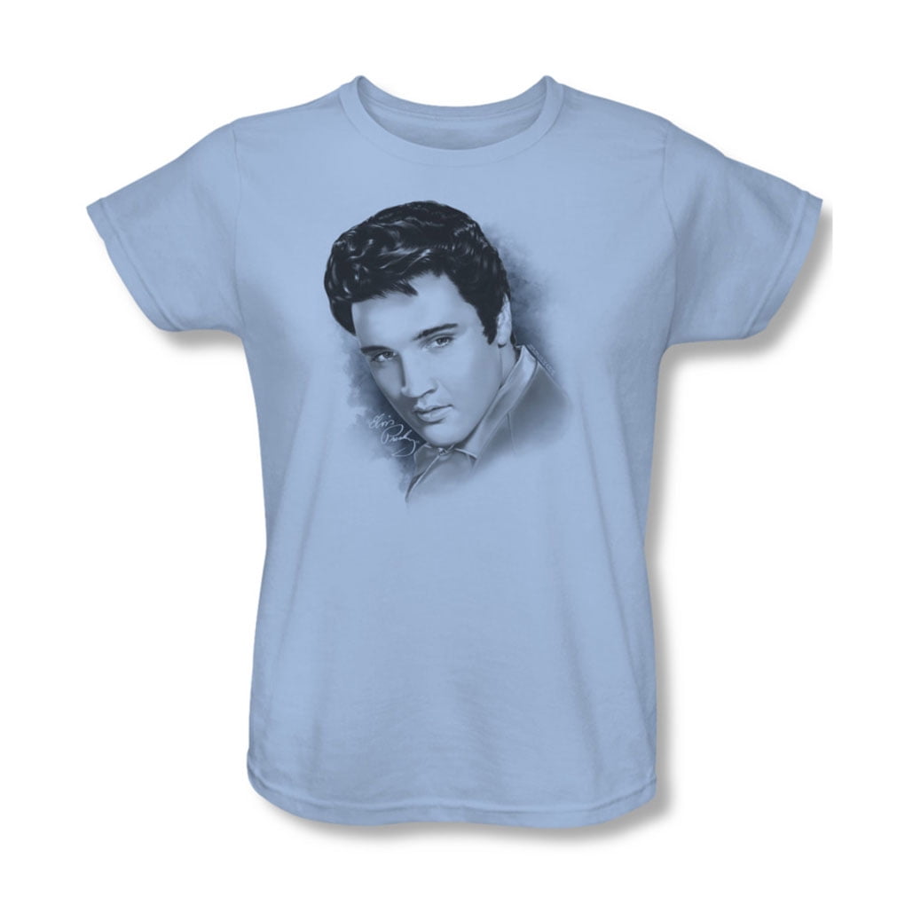 Elvis Presley Elvis Dreamy Womens TShirt In Light Blue Walmart