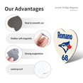 thumbnail image 2 of Toronto Baseball R-68 Refrigerator Magnet | Multi-Shape Flexible Magnetic Fridge Magnets Waterproof PET Film Durable Tct166, 2 of 2