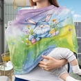 thumbnail image 3 of Renewold Baby Car Seat Covers Nursing Scarf Car Seat Canopy Shopping Cart Cover and High Chair Cover Protect Babies and Breastfeeding Mothers, Gnome Easter Rabbit Ears Eggs Flower, 3 of 7
