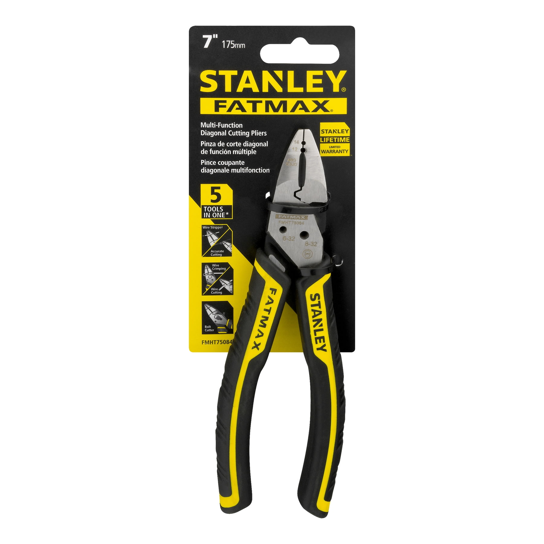 Stanley FatMax Multi Function Diagonal Cutting Pliers 7", 1.0 CT
