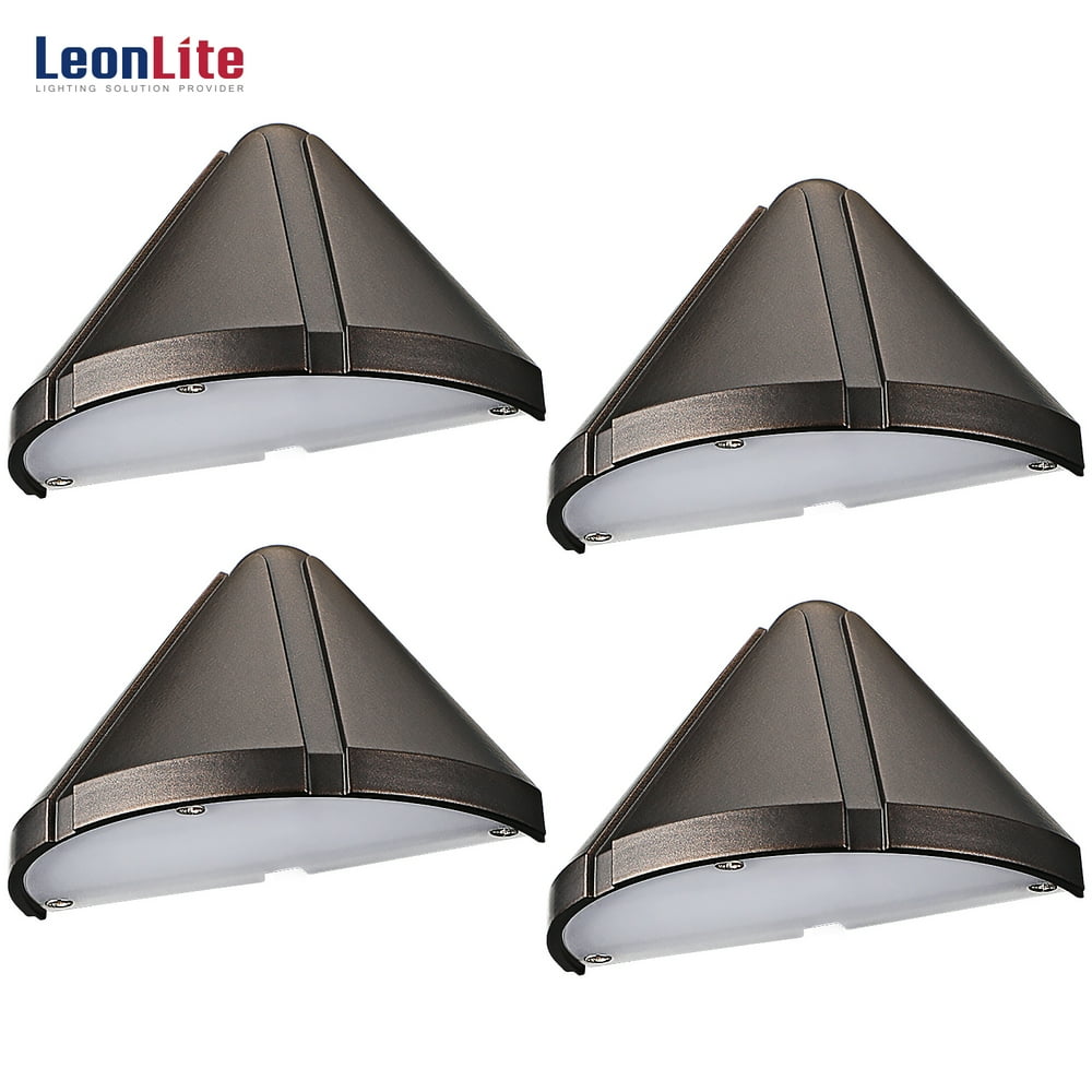 LEONLITE 4Pack LED Deck Step Light, 1224V Low Voltage Aluminum