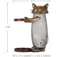 thumbnail image 2 of Portabotellas de vino de metal para decoración del hogar Gato lindo, 2 of 5
