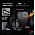 thumbnail image 3 of Fireproof Water-Resistant Bag, Protects Important Documents, 15 x 11 inch, Black - Emergency Documents, 3 of 6