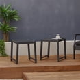 thumbnail image 6 of Home Square 3 Piece Garden Patio Set with Fire Table and 2 End Tables in Black, 6 of 12