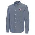 thumbnail image 2 of Men's Antigua Navy Cleveland Guardians Porter Woven Long Sleeve Button-Down Shirt, 2 of 3