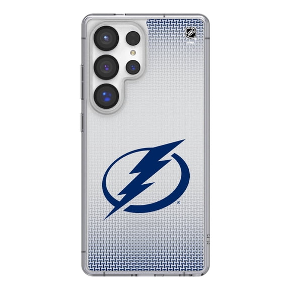 Tampa Bay Lightning Linen Logo Galaxy Clear Case