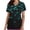 Green, variant on cocolona Scrubs for Women, V-Neck Short Sleeve Scrubs Tops Valentines Day Workwear Uniform T-shirts with Pockets