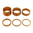 thumbnail image 1 of 6x6x Espaciador De Auriculares Para Bicicleta De Carretera Para Bicicletas De 1-1/8" Anillos Para Auriculares Espaciadores De Vástago De Bicicleta Dorado, 1 of 8